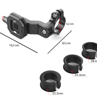 Knmaster TT-710 Tüm Motosikletlere Uyumlu Telefon Tutucu