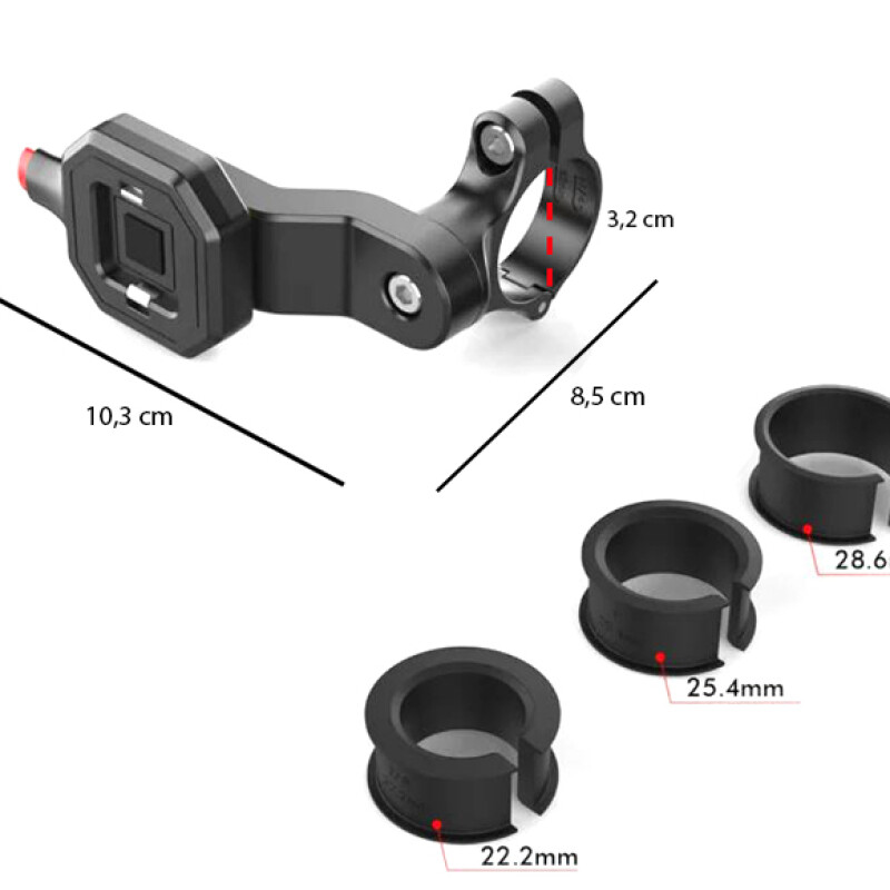 Knmaster TT-710 Tüm Motosikletlere Uyumlu Telefon Tutucu