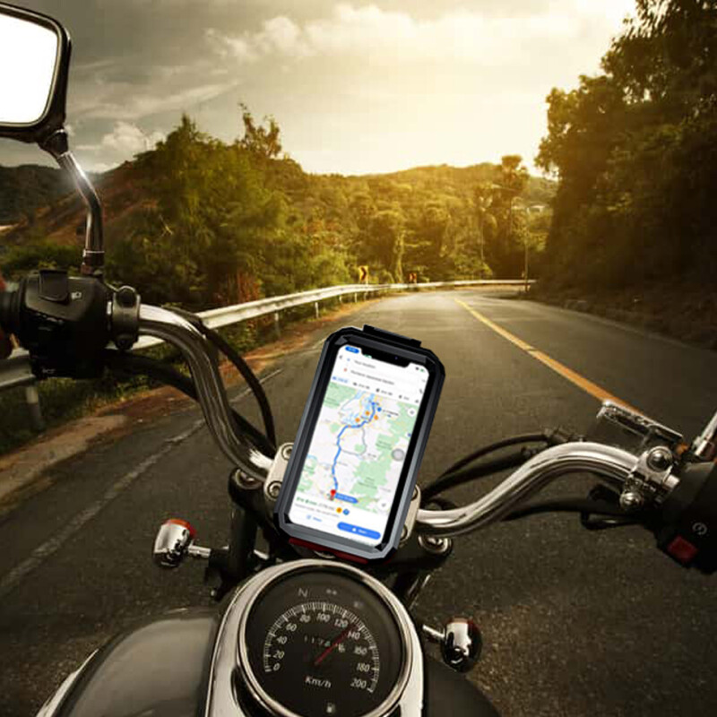 Knmaster TT-900 Titreşim Engelleyici Tüm Motosikletlere Uygun Telefon Tutucu