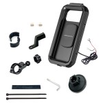 Knmaster TT-950WU Titreşim Engelleyici Usb’li Tüm Motosikletlere Uygun Telefon Tutucu