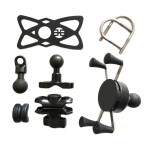 Knmaster X Serisi Motosiklet Bisiklet Telefon Tutucu – Ayna ve Gidon Bağlantılı – Metal Alaşım