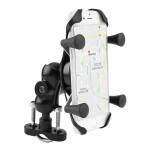 Knmaster X Serisi Motosiklet Bisiklet Telefon Tutucu – Ayna ve Gidon Bağlantılı – Metal Alaşım