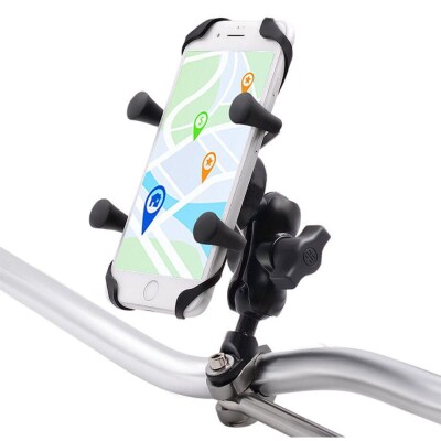 Knmaster X Serisi Motosiklet Bisiklet Telefon Tutucu – Ayna ve Gidon Bağlantılı – Metal Alaşım