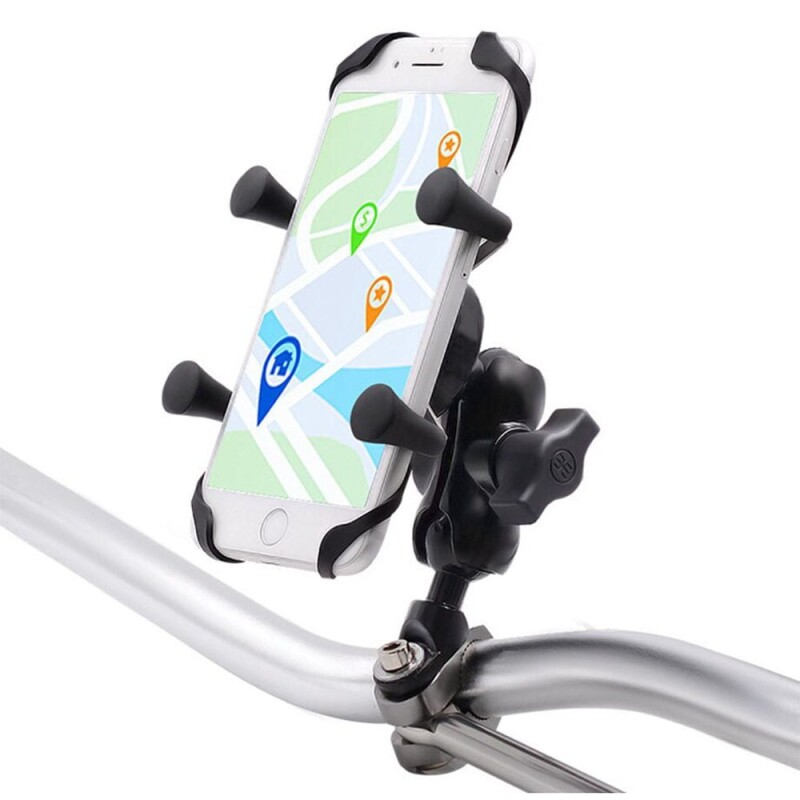 Knmaster X Serisi Motosiklet Bisiklet Telefon Tutucu – Ayna ve Gidon Bağlantılı – Metal Alaşım