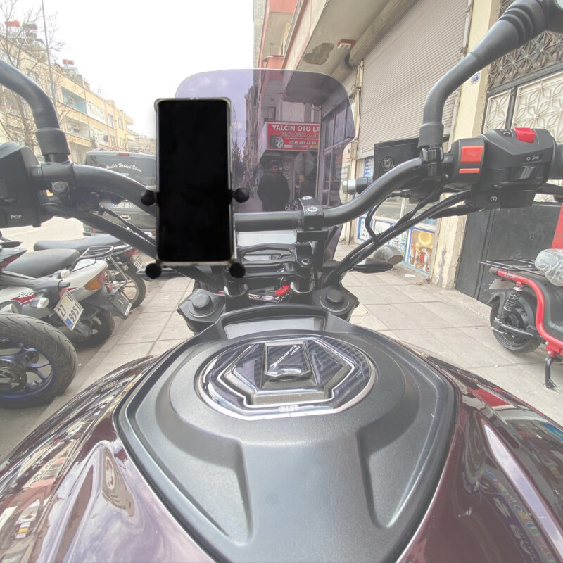 Motosiklet Bisiklet Telefon Tutucu – Gidon Bağlantılı