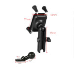 Motowolf Ayna Bağlantılı Motosiklet Bisiklet Telefon Tutucu