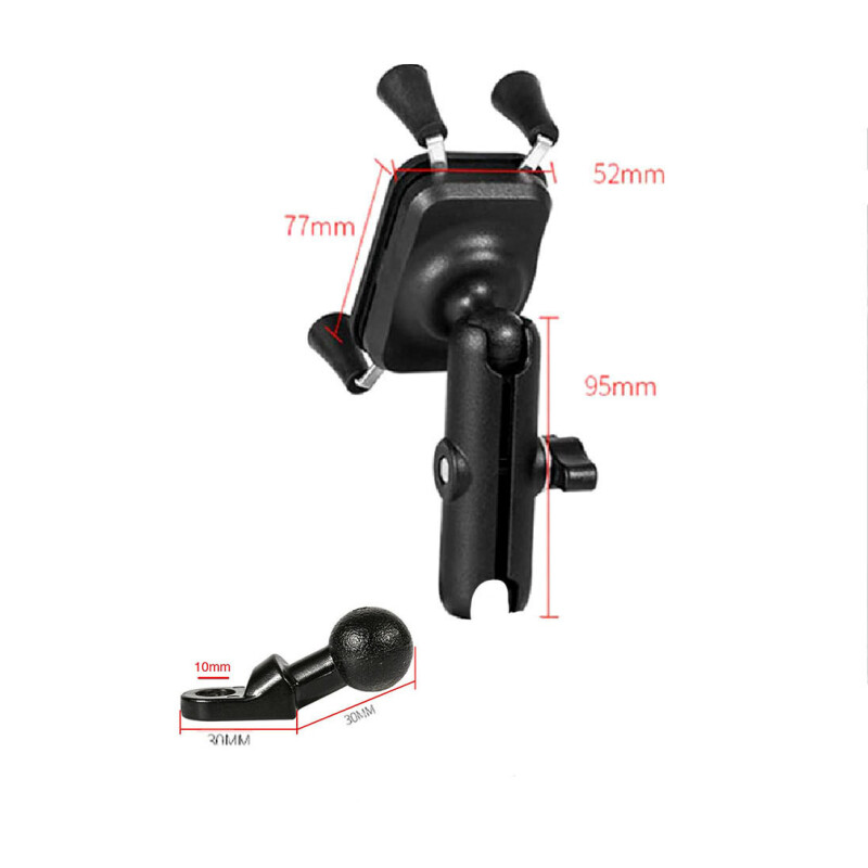 Motowolf Ayna Bağlantılı Motosiklet Bisiklet Telefon Tutucu