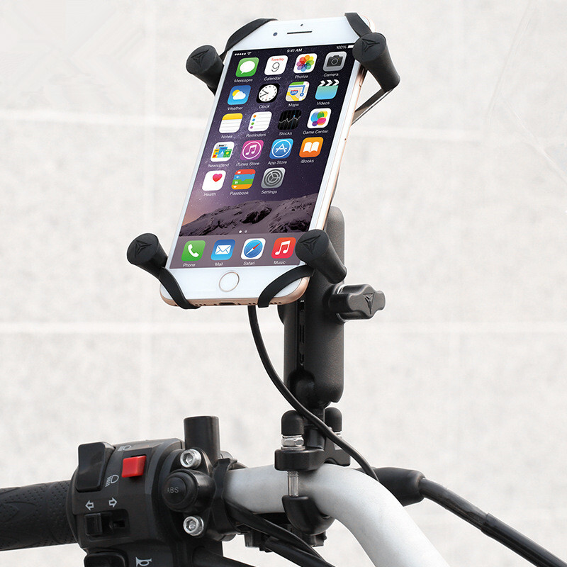 Motowolf Gidon Bağlantılı Wireless Şarjlı Telefon Tutucu