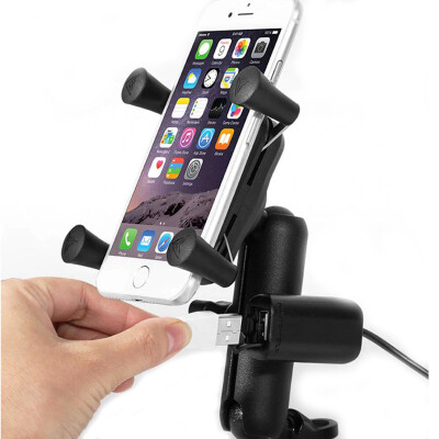 Motowolf Usb Şarj Soketli Ayna Bağlantılı Telefon Tutucu