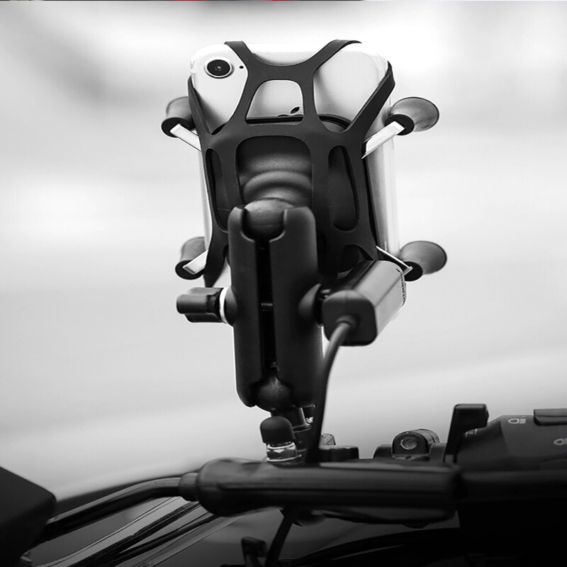 Motowolf Usb Şarj Soketli Gidon Bağlantılı Telefon Tutucu