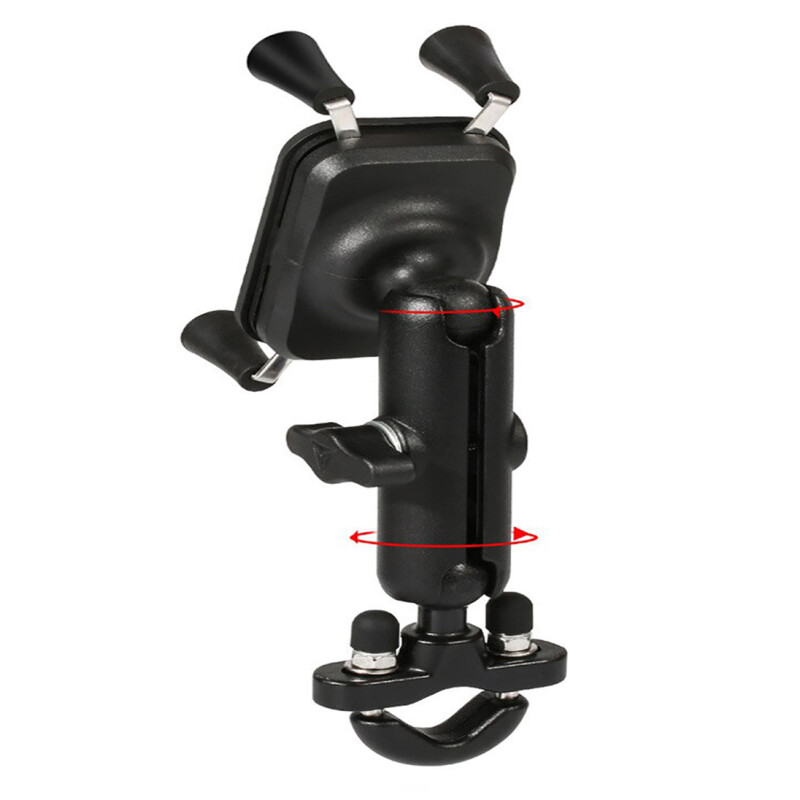 Motowolf Usb Şarj Soketli Gidon Bağlantılı Telefon Tutucu